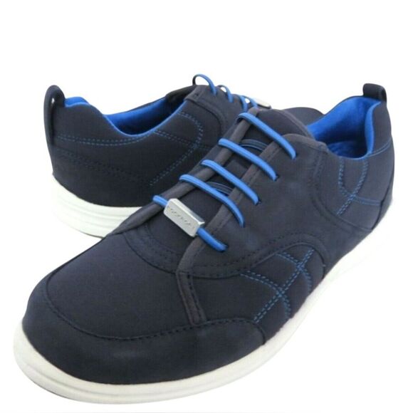 Rockport XCS Adidas WT Elastic Laceup |M76844 Deep Ocean| Size 9.5 - Great - Picture 1 of 8
